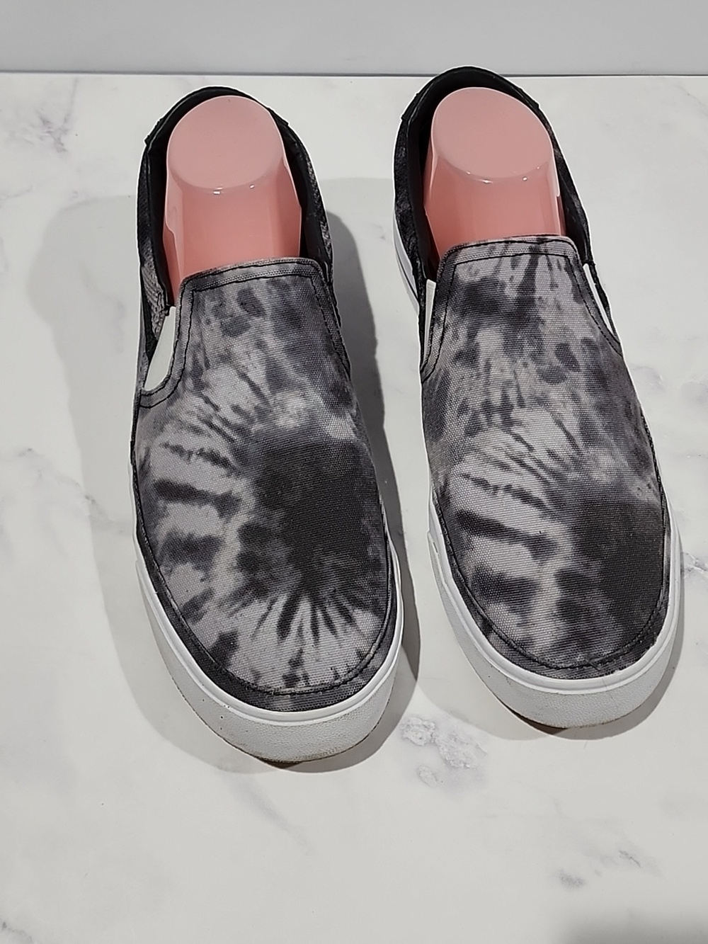 Nike Gray Tie-Dye Slip-On Sneakers